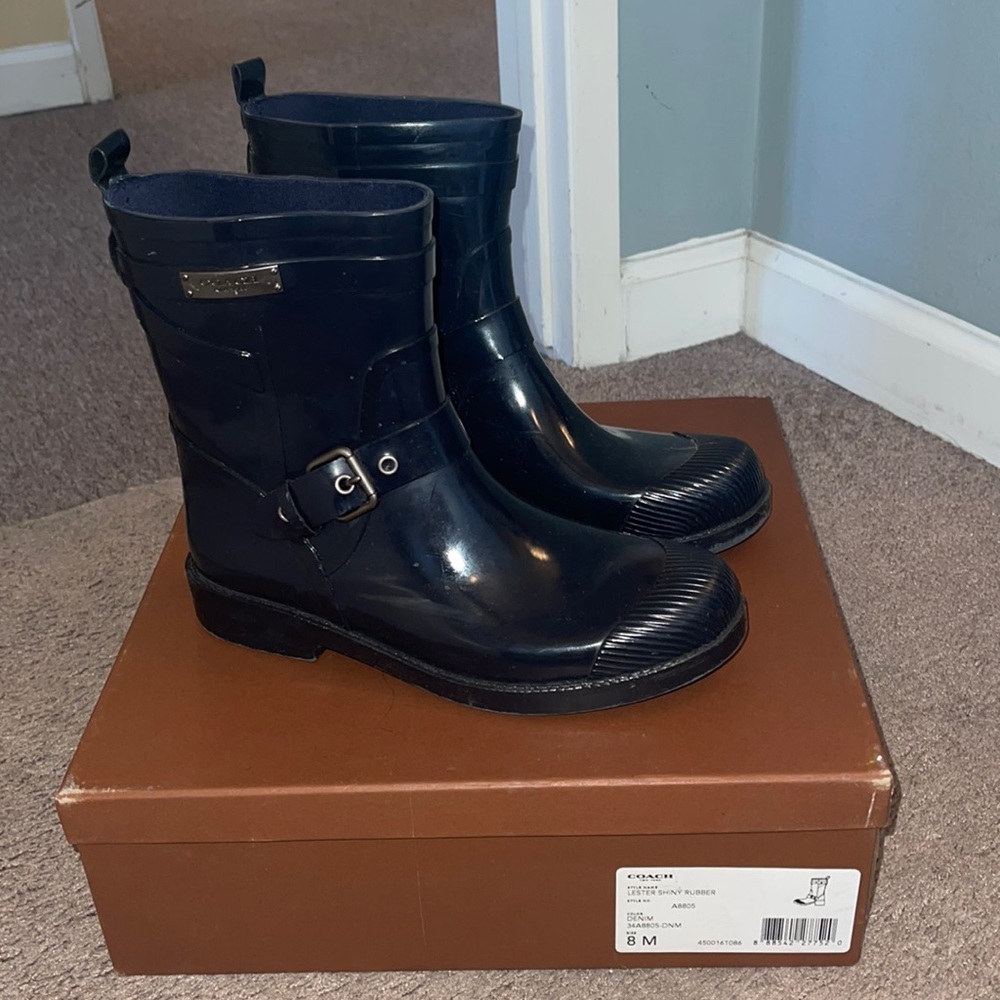 Coach Lester Boots- Navy